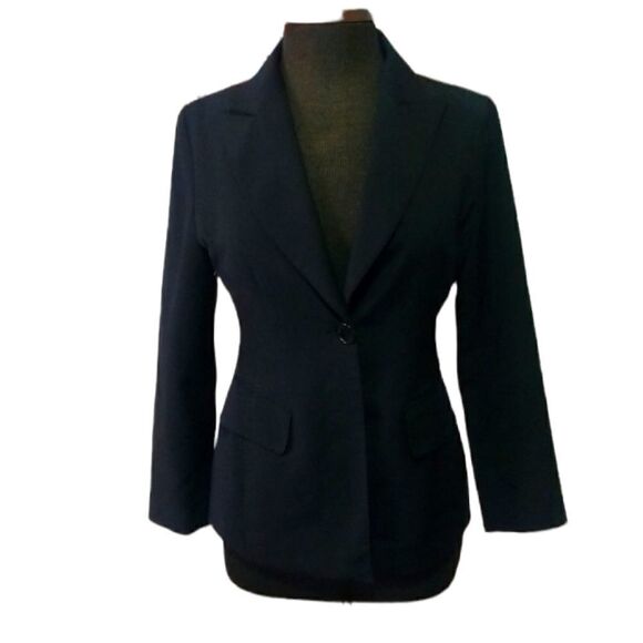 Black One Button Blazer size Small - Picture 1 of 8